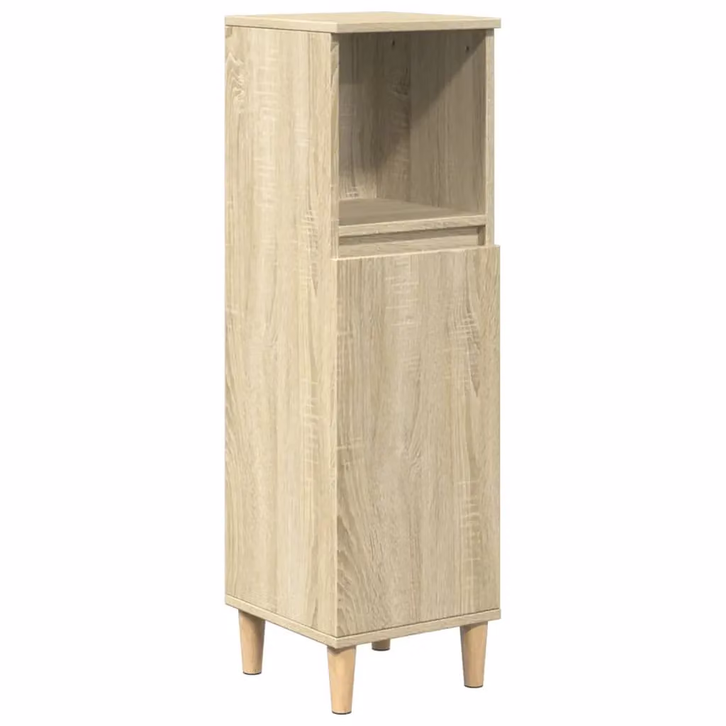 Berkfield Home 3 Piece Brown Sonoma Oak Bathroom Furniture Set – 2