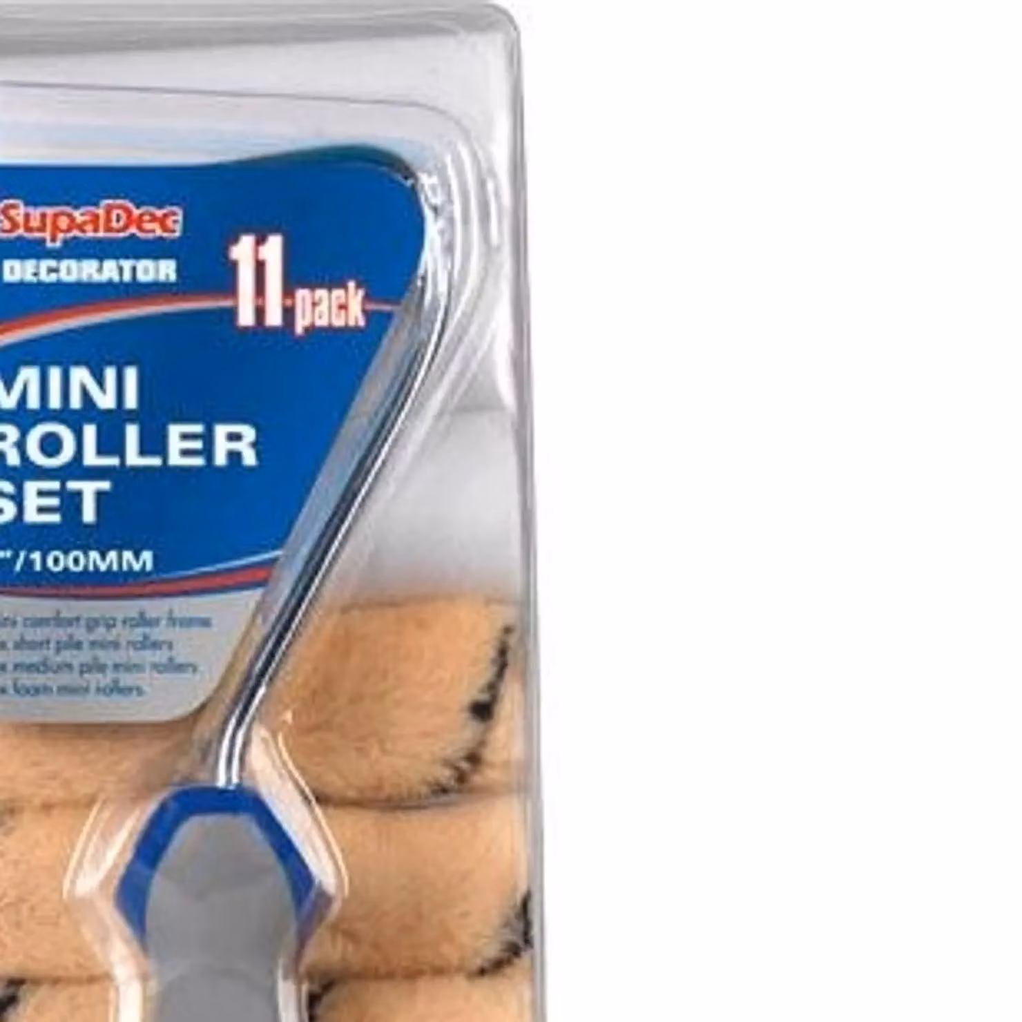 SupaDec Mini Paint Roller Set, 11 Pack, Blue – 2