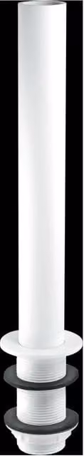 McAlpine TWL-18 White Basin Standing Waste with 1.5 inch Diameter and 3.5 inch Tail