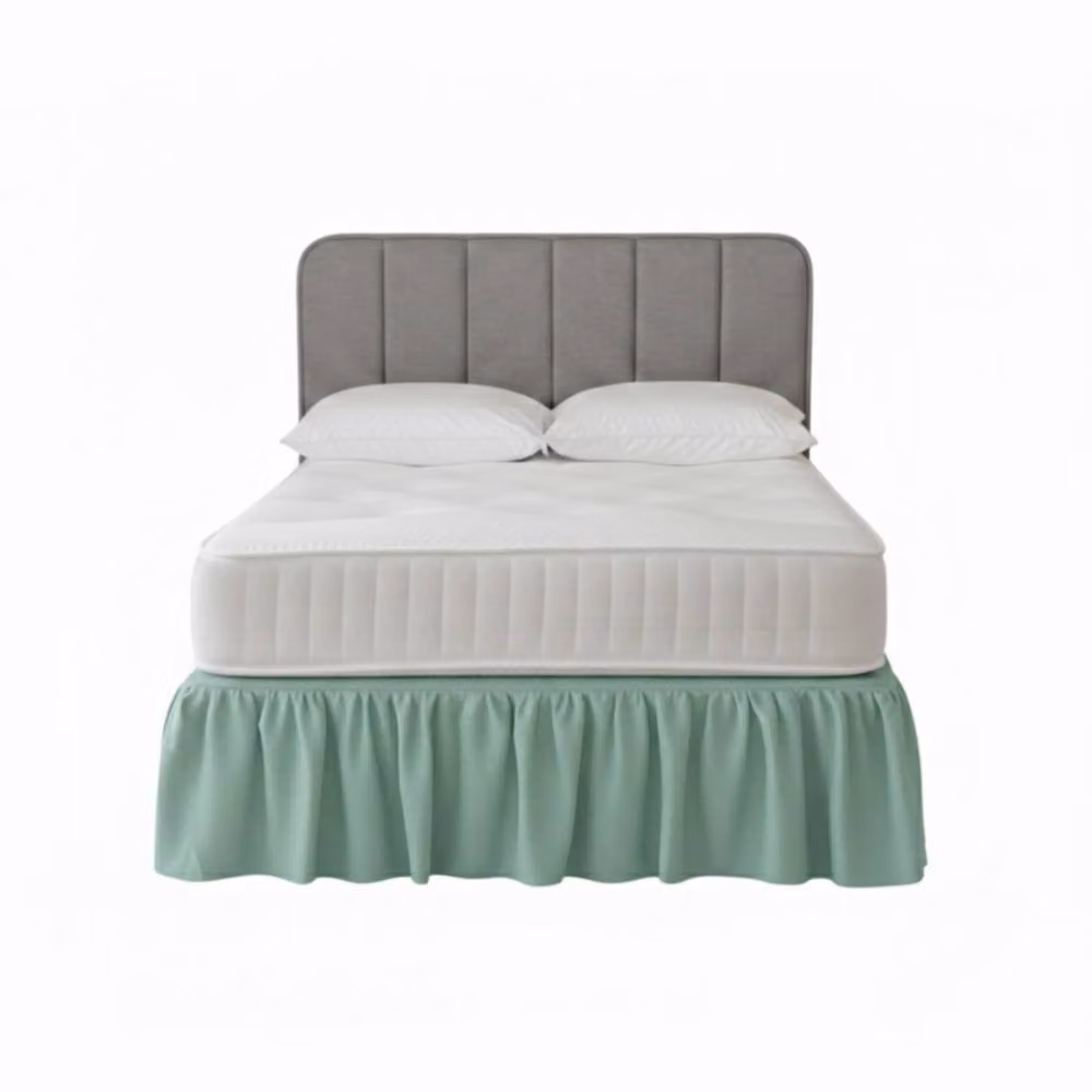 Snug City Super King Polycotton Divan Bed Base Valance Sheet in Green – 2