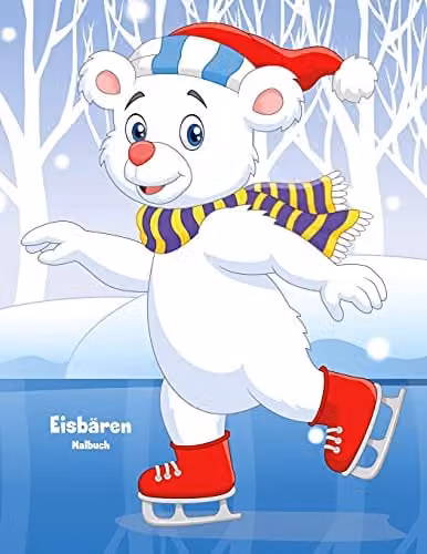 Eisbären-Malbuch 1: Volume 1 Colouring Book for Children by Createspace