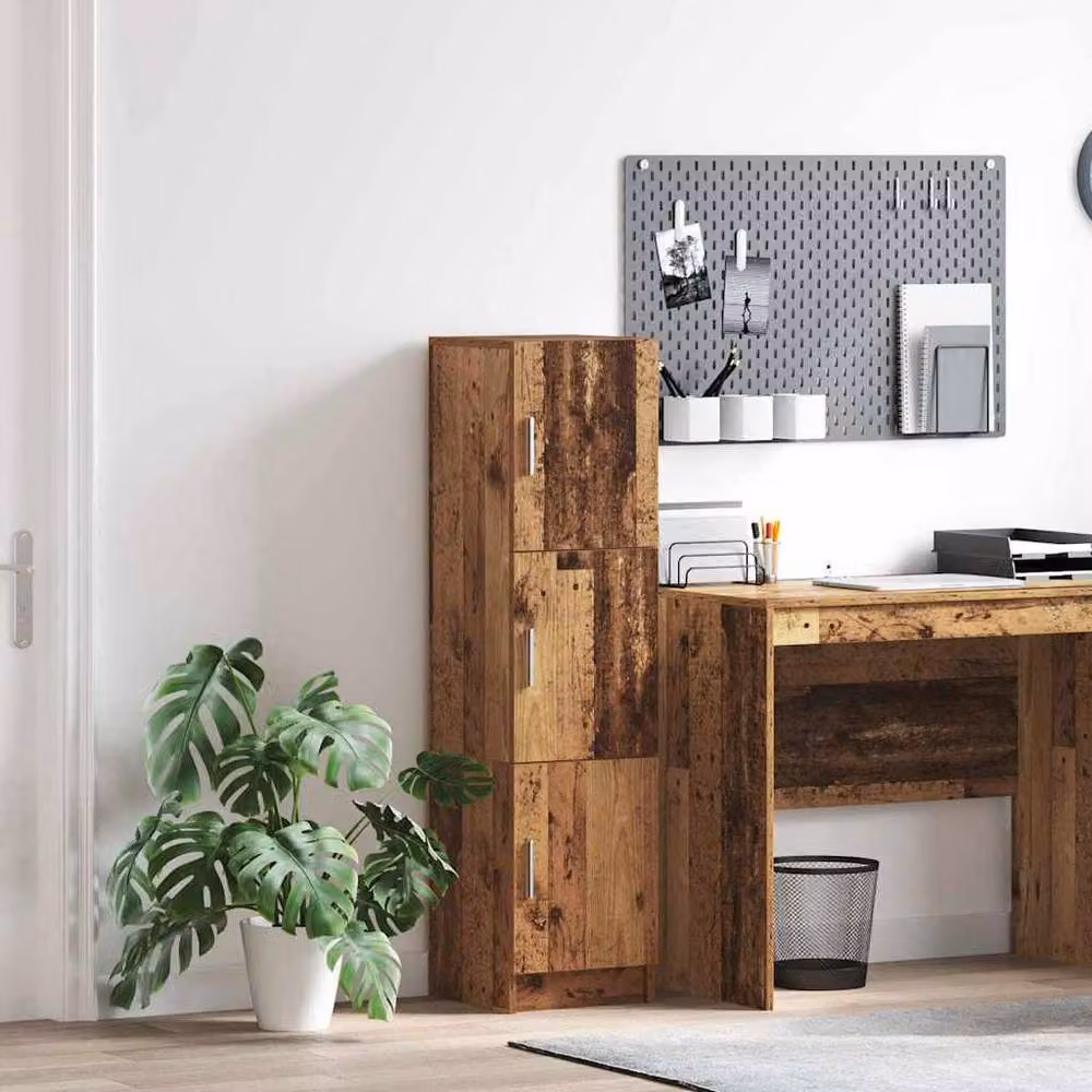 Berkfield Home Modern Compact Sideboard in Brown Wood Veneer – 2