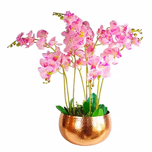 Leaf Rectangular Metal Tabletop Planter in Rustic Bronze, W/D/H: 32 x 20 x 20 cm – 3