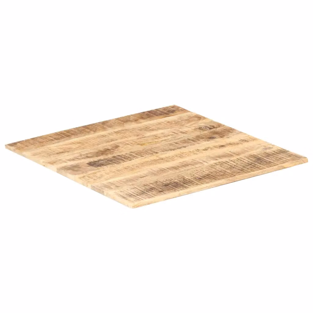 Berkfield Home Square Solid Mango Wood Table Top, Brown, W: 70 cm, D: 70 cm, H: 1.6 cm – 2
