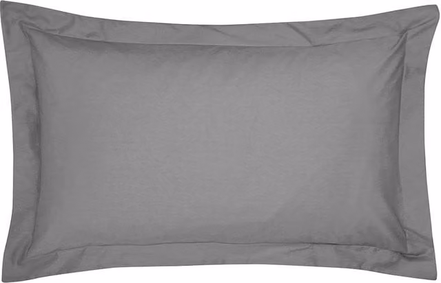 1951 Luxury 300 Thread Count Egyptian Cotton Percale Oxford Pillowcase in Grey
