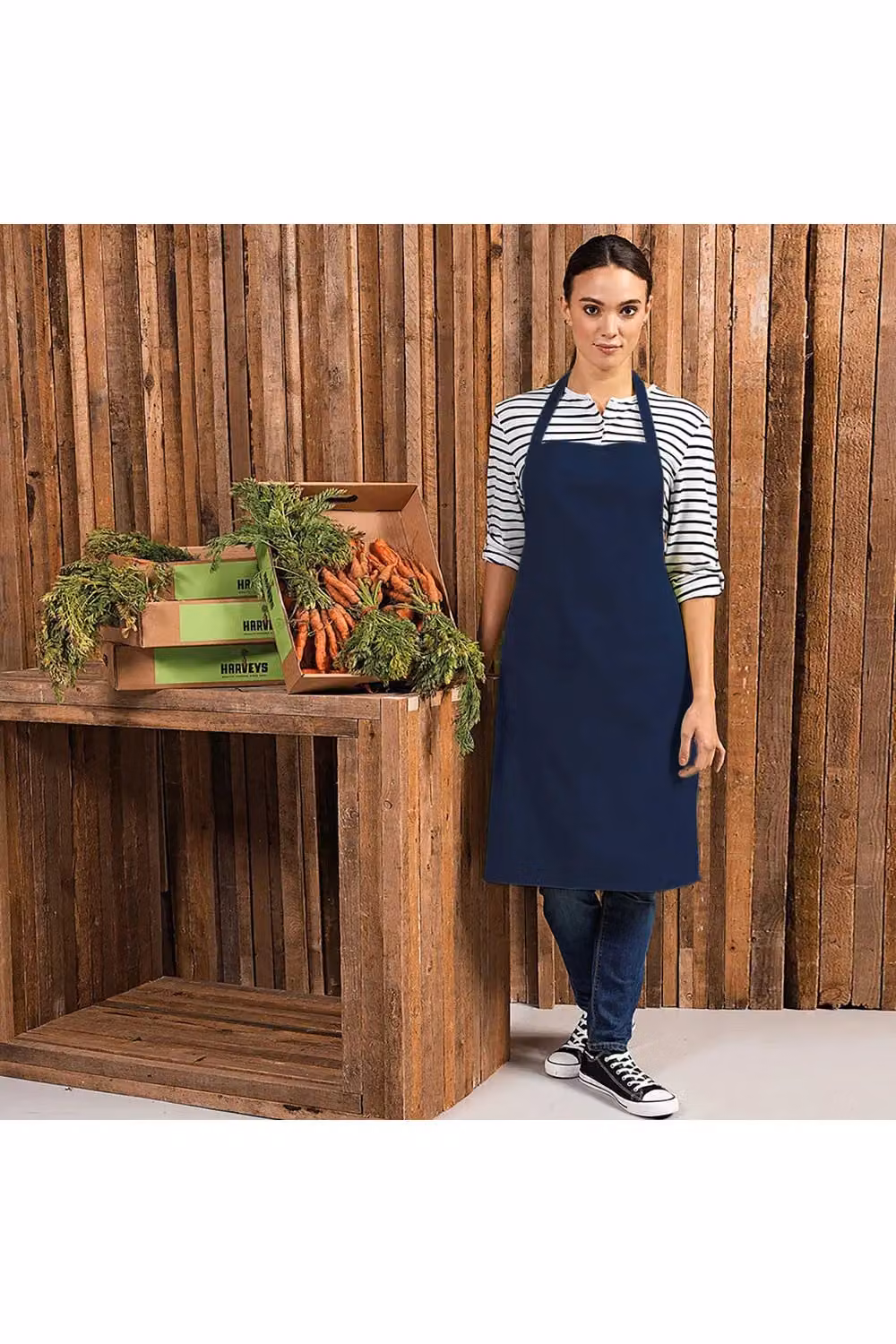Premier Colours Poly-Cotton Bib Apron in Blue – 2