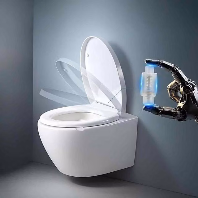 The Bazaarist Oval Soft Close Toilet Seat with Quick Release Handle, White