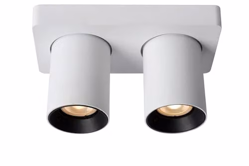 Lucide Nigel Dimmable Adjustable LED Ceiling Spotlight in White – 1
