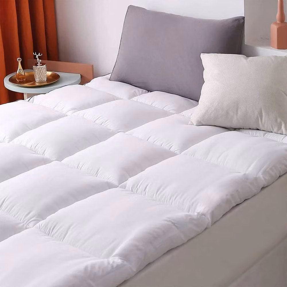 PAWNORA White Single Mattress Topper, W: 90 cm x L: 200 cm – 3