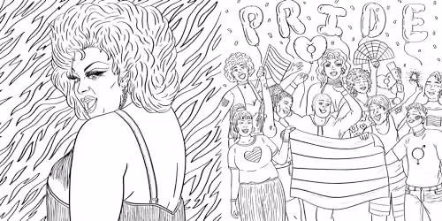 SparkPool Pride Colouring Book for Adults with Over 45 Pages – 2