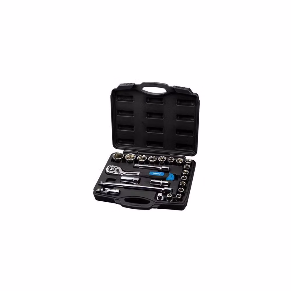 Faithfull 22 Piece 1/2 Inch Socket Set in Black – 2