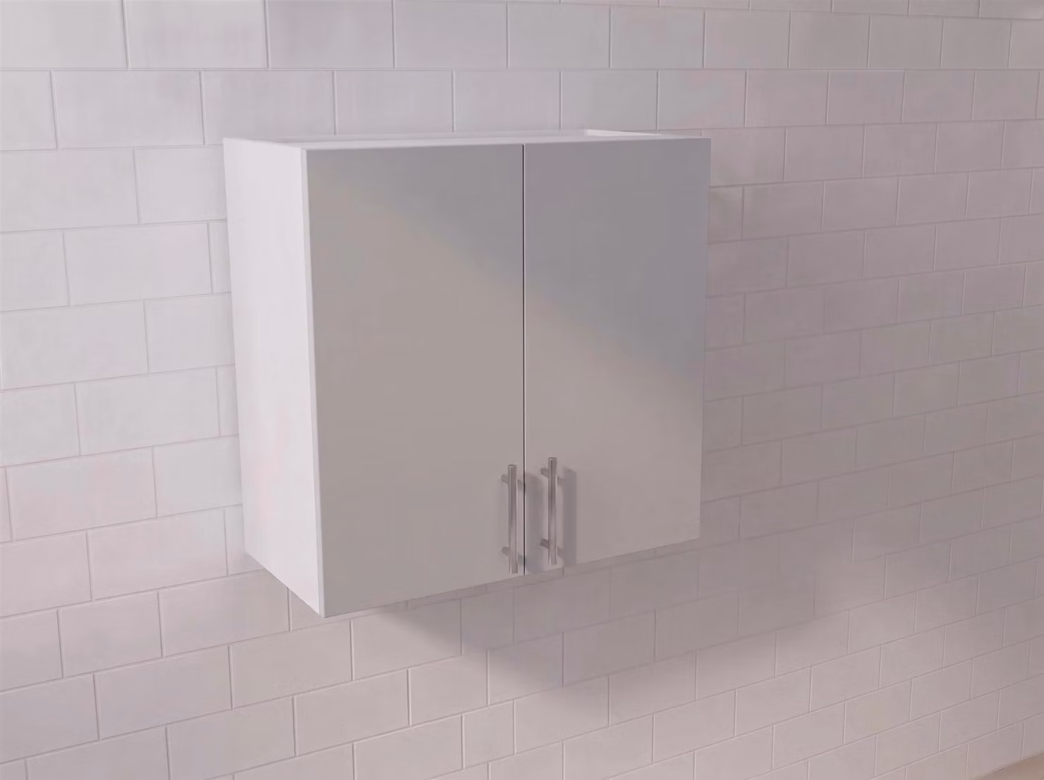 Cheap Furniture Warehouse Modern Matt Light Grey Kitchen Wall Unit W: 120 cm, H: 72 cm, D: 32.8 cm