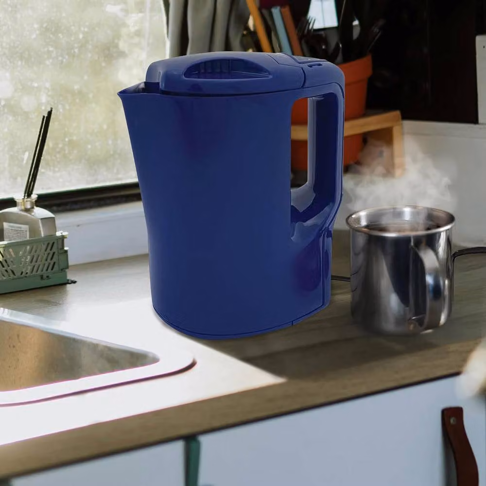 BARGAINS-GALORE Blue 12v Portable Electric Kettle for Car Lighter Sockets, 1l – 2