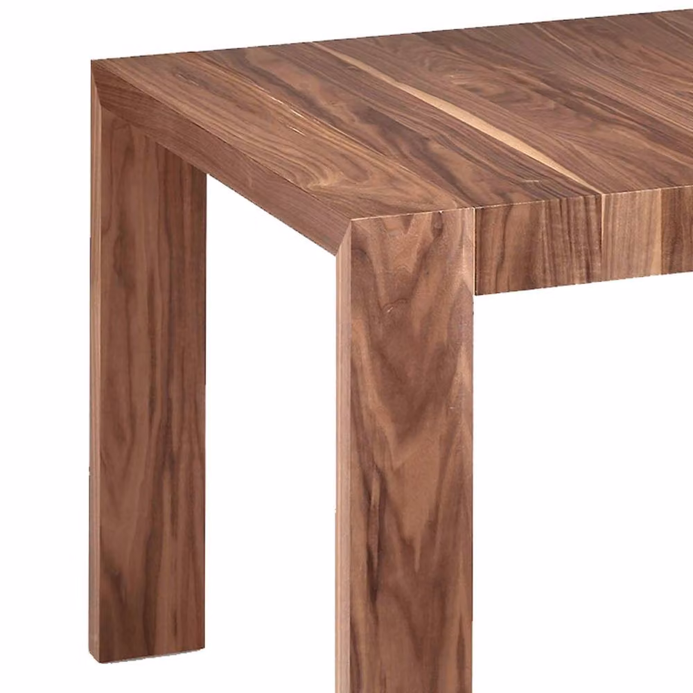 Angel Cerda Modern Walnut Extendable Rectangular Dining Table in Brown – 5