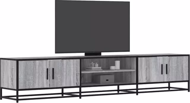 Berkfield Home Grey Sonoma TV Cabinet in Engineered Wood W/D/H: 210 x 35 x 41 cm – 1
