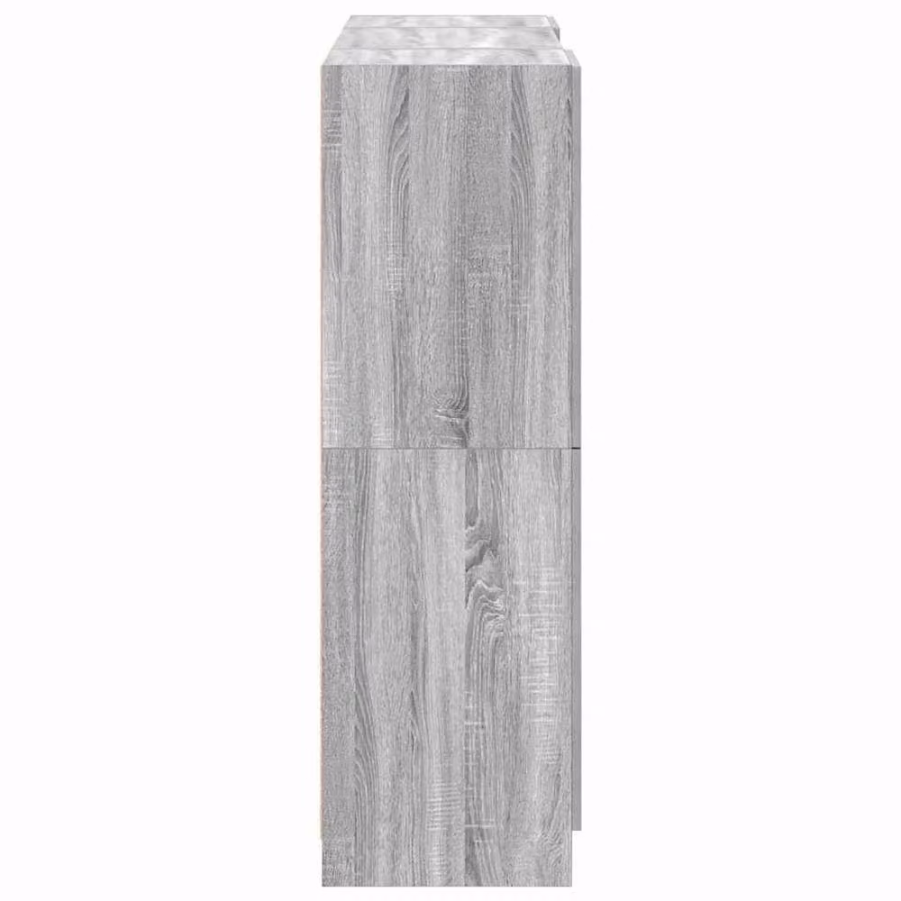 Berkfield Home 3 Piece Modern Grey Kitchen Cabinet Set in Matt Engineered Wood – 2