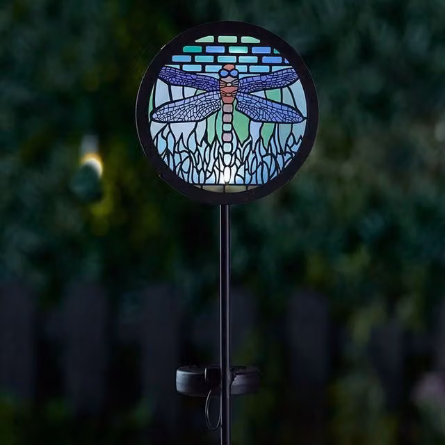 Garden Mile Solar Garden Insect Stake Light in Blue, Black, Green and Multicolour