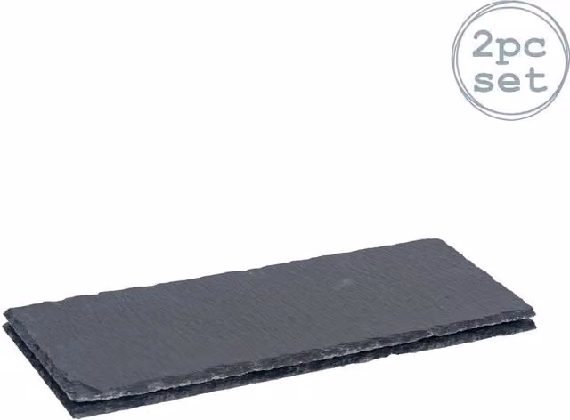 Argon Tableware Grey Slate Serving Platter, W: 29 cm, D: 12 cm