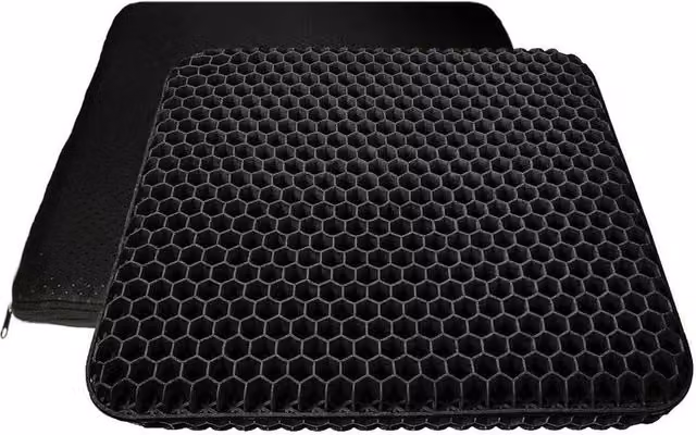 Havendro Orthopaedic Gel Seat and Back Support Cushion in Black