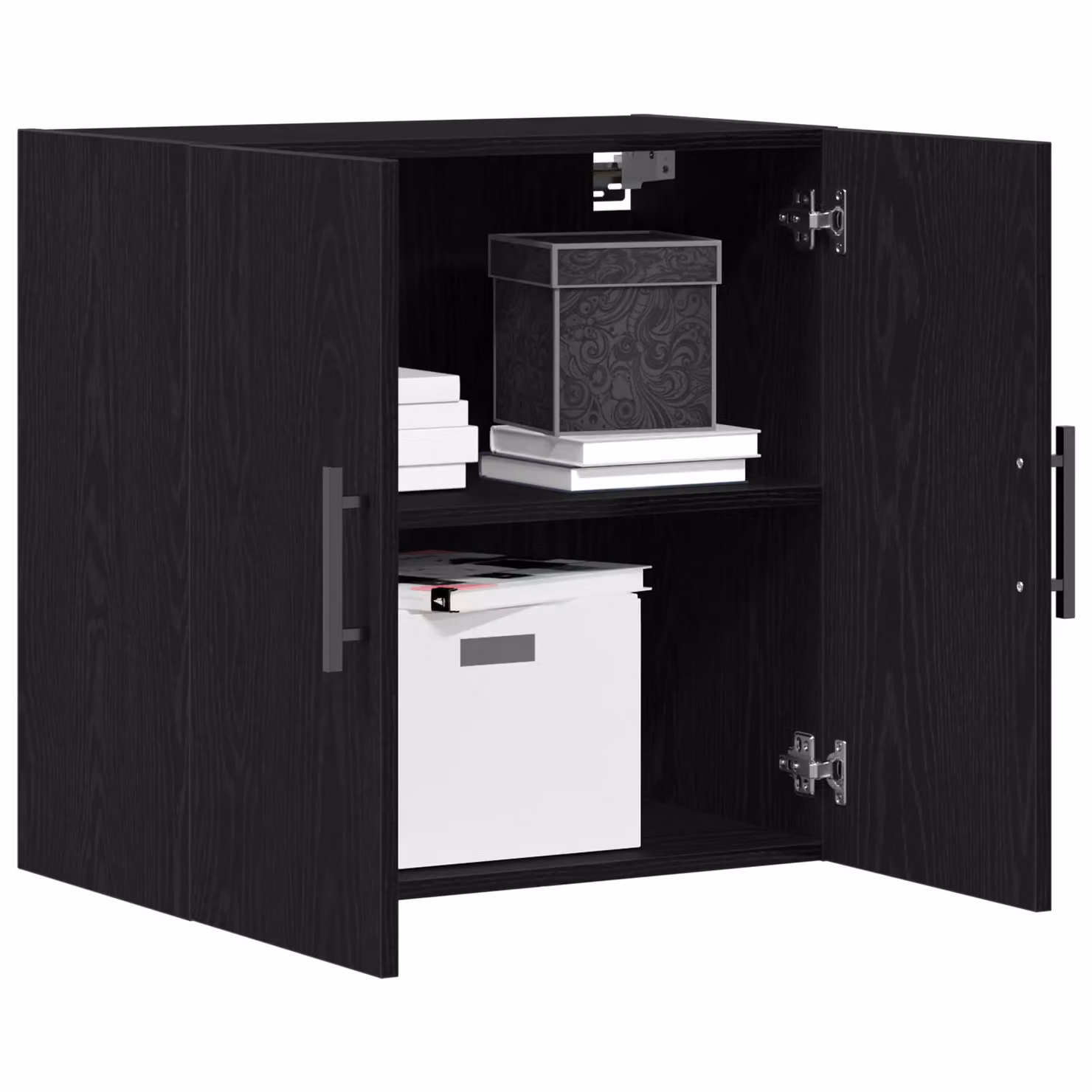 Berkfield Home Black Oak Wall Cabinet W/D/H: 60 x 31 x 60 cm – 3