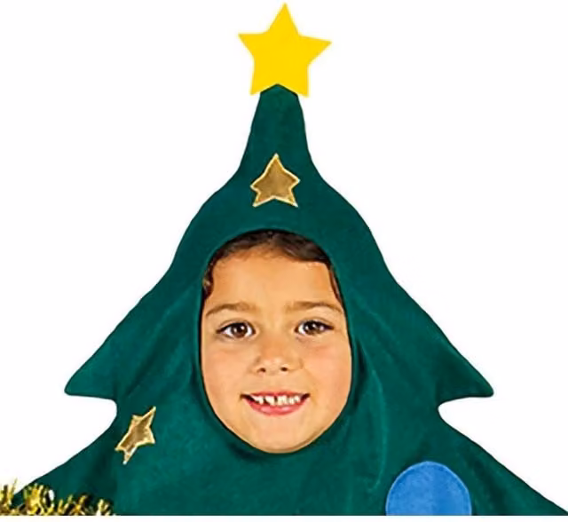 Fiestas Guirca Green and Multicolour Childrens Christmas Tree Costume