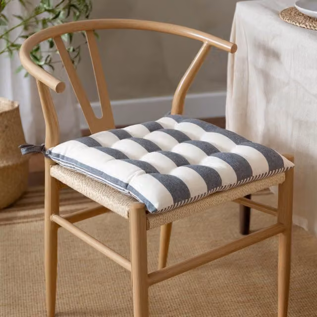 Yard Blue Cotton Square Seat Pads, 2 Pack, W/D/H: 40 x 40 x 40 cm – 1