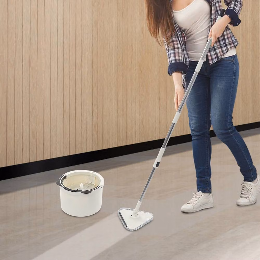 Havendro Spin Mop and Bucket Kit with Wringer and Refillable Head, White – 2