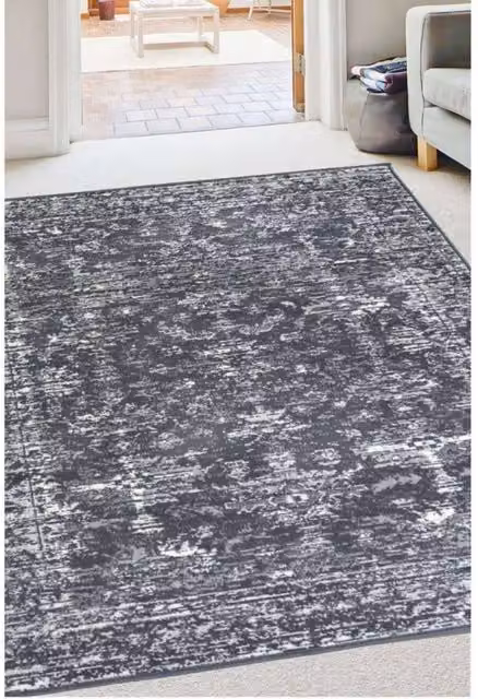 THE RUGS Maestro Collection Vintage Design Rug in Charcoal Grey, W: 120 cm, L: 170 cm – 1