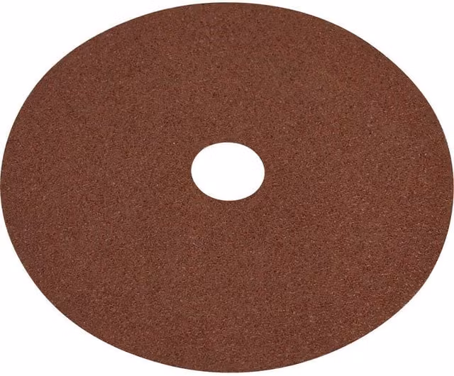 Loops 25 Pack 100mm Fibre Backed Sanding Discs, 40 Grit Aluminium Oxide Round Sheets for Wood and Metal
