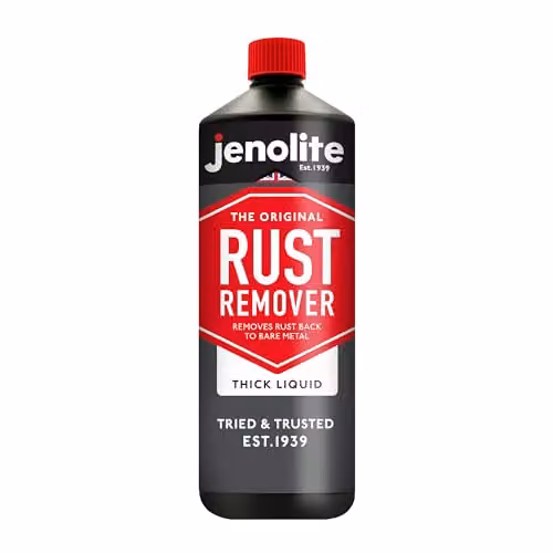 JENOLITE Rust Remover Thick Liquid, 1L Non-Drip Formula for Metal Surfaces – 1