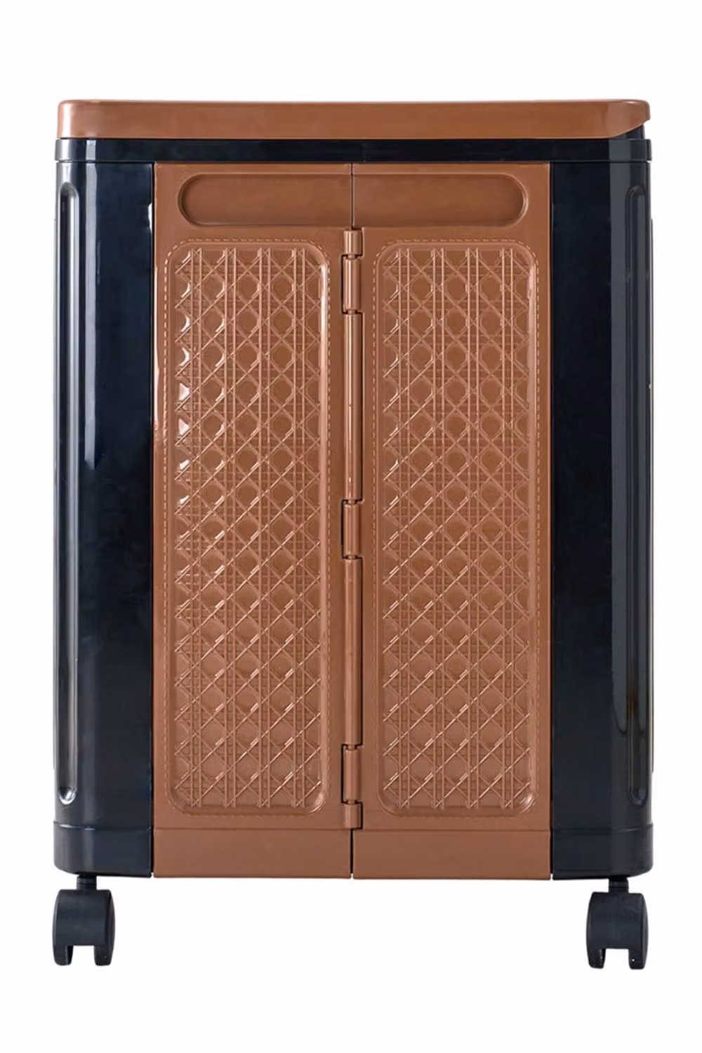 Garden Sanctuary Multifunctional Foldable Plastic Storage Box with Lid and Castors in Brown – 7