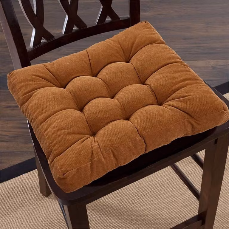 Kelvenix Coffee-Corduroy Large Dining Pad in Brown, W: 100 cm x L: 190 cm