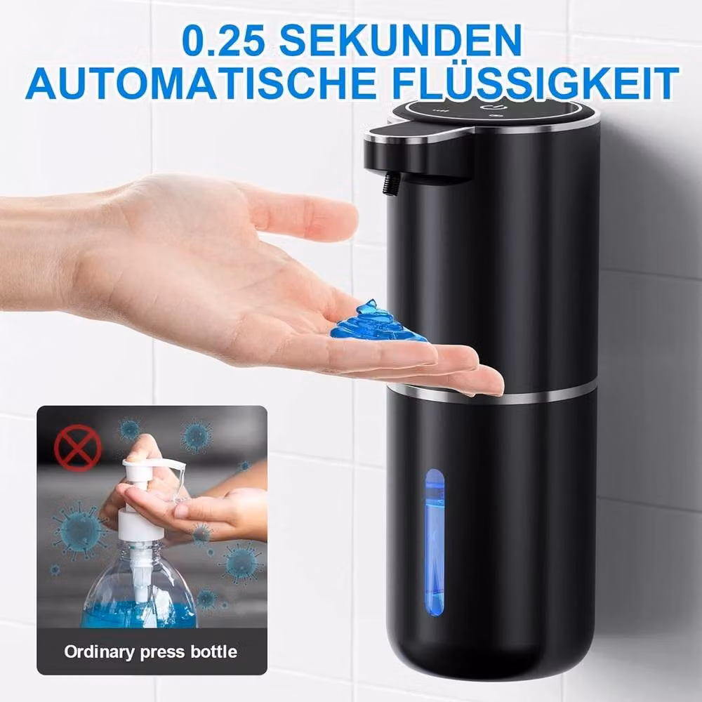 NESTLUNE Automatic Handsfree Liquid Soap Dispenser in Black – 4