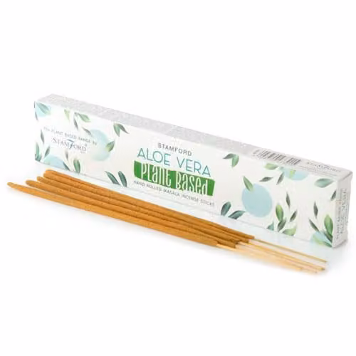 Puckator KDMD Plant Based Masala Aloe Vera Scented Incense Sticks, White, 15 Sticks