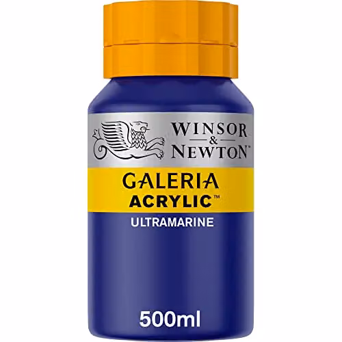 Winsor & Newton Galeria Professional Acrylic Paint, Ultramarine Blue, 500ml – 1