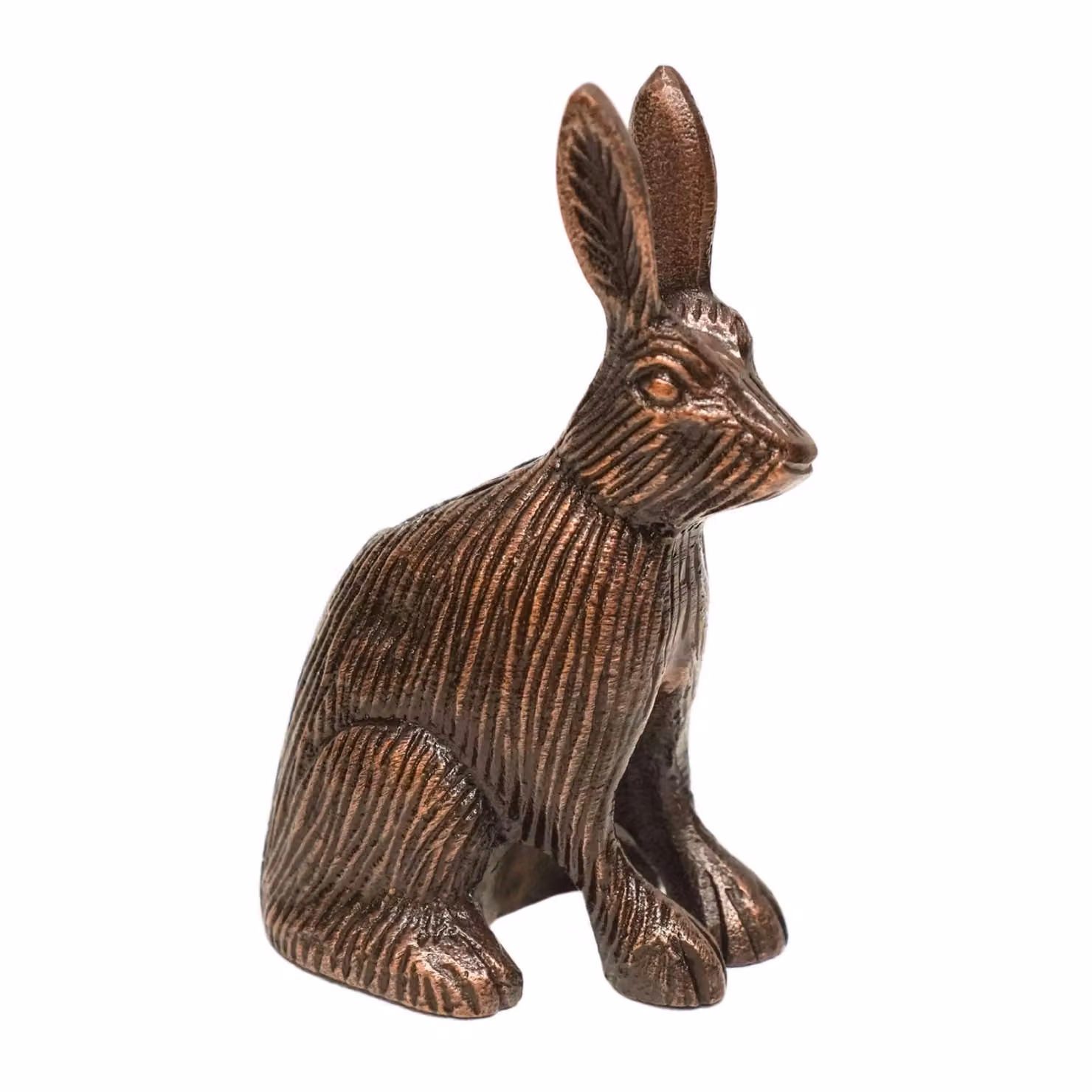 Ivyline Cast Aluminium Hare Candle Holder in Antique Bronze, H18 x W10 cm – 2