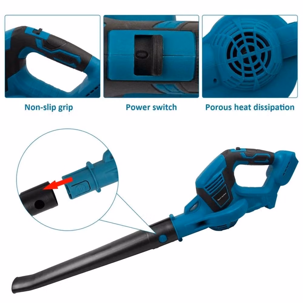 VOGREX Fixed Speed Blower for Makita 18V Snow Dust Air Vacuum, Blue – 2