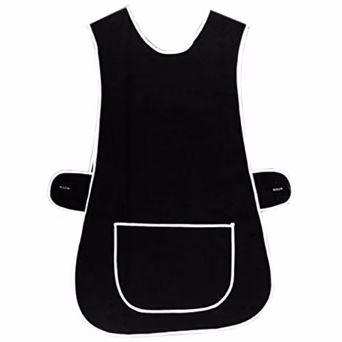 MyShoeStore Black Professional Tabard Apron for Catering and Cleaning – 1