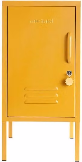 Mustard Made The Shorty To The Left Freestanding Metal Storage Cabinet in Matt Yellow, W/D/H: 72 x 35 x 46 cm