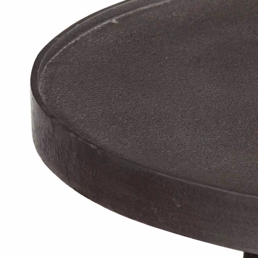 Berkfield Home Set of 2 Black Round Nested Coffee Tables in Matt Engineered Wood – 4