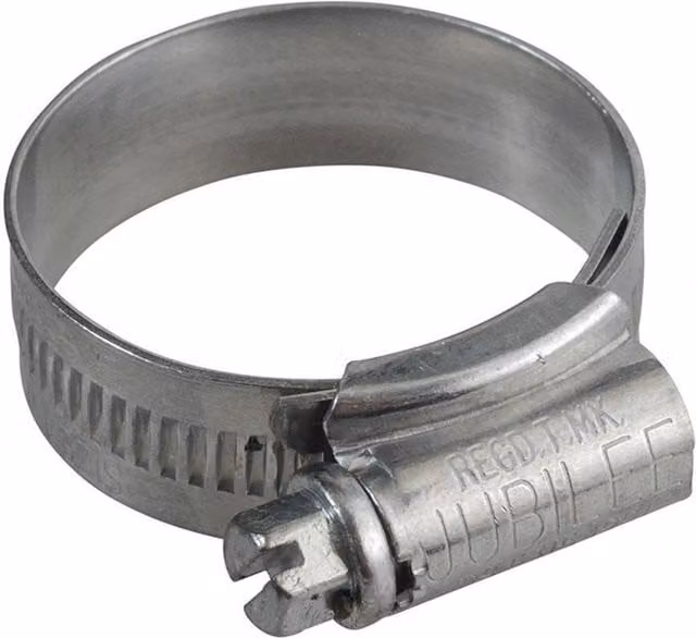 Jubilee Mild Steel Jubilee Clips, Silver, 10 Pack, 25-35mm