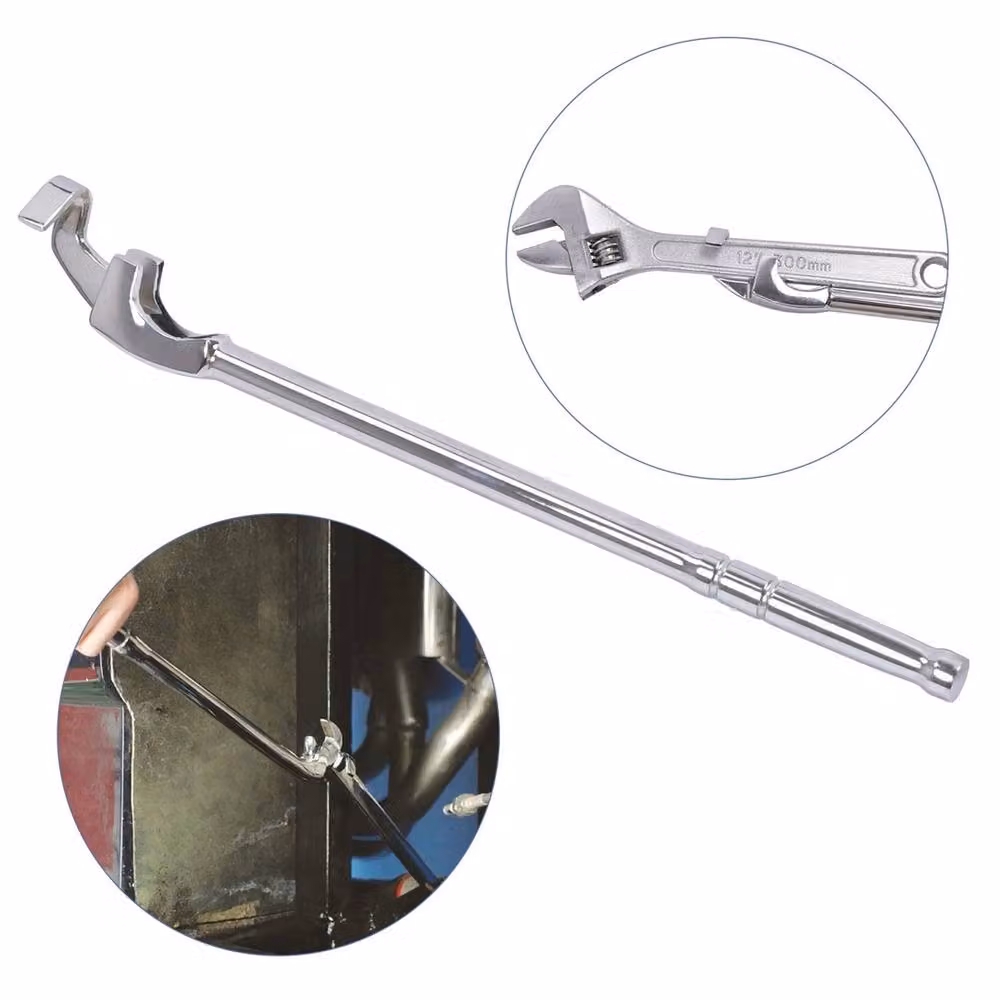 Nordara Steel Wrench Extender Power Bar in Silver, Length: 38.5 cm – 2