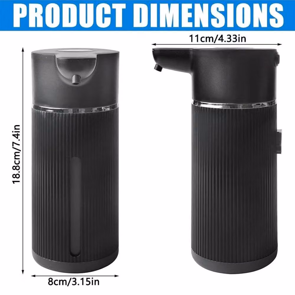 EONLION Black Automatic Soap Dispenser 420ml – 2