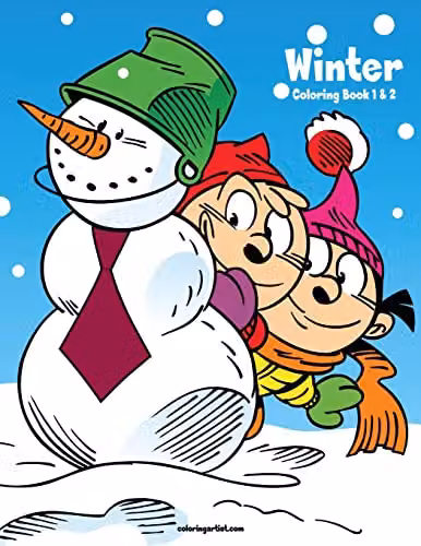 Createspace Winter Coloring Book 1 & 2 for Children, Multicolour