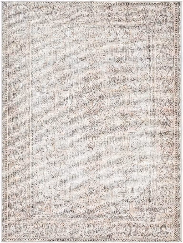 Livabliss Margot Traditional Hand-Knotted Living and Dining Rug in Blue, Pink and Green, W: 160 cm, D: 215 cm