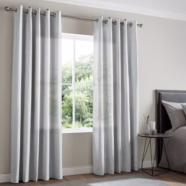 Terrys Felicity Made to Measure Sheer Voile Curtain Panel in Grey