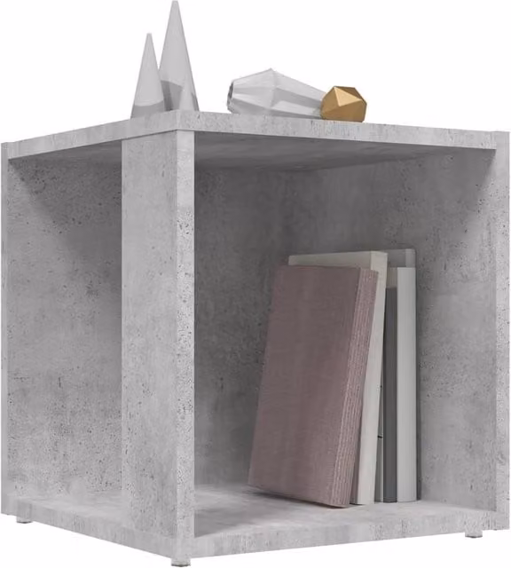Berkfield Home Side Table in Grey Composite Wood, W/D/H: 33 x 33 x 34.5 cm – 1