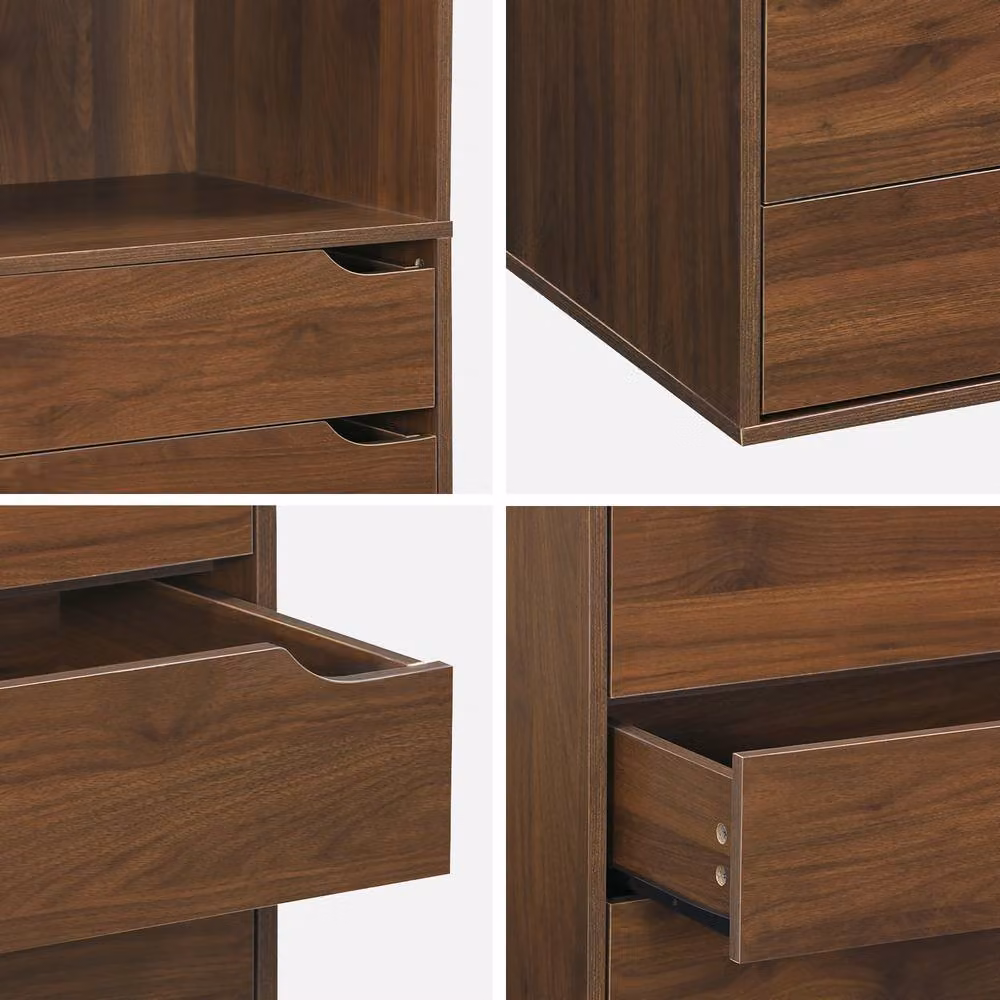 sweeek Modular Open Wardrobe Drawer and Shelf Unit in Dark Brown – 3