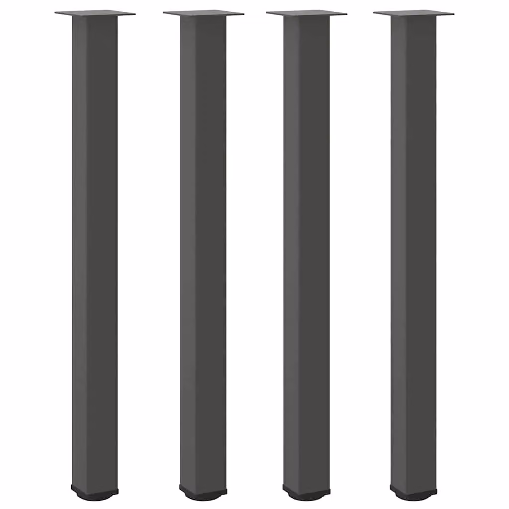 Berkfield Home Steel Coffee Table Legs, 4 Pieces, Anthracite Black Matt Finish – 2