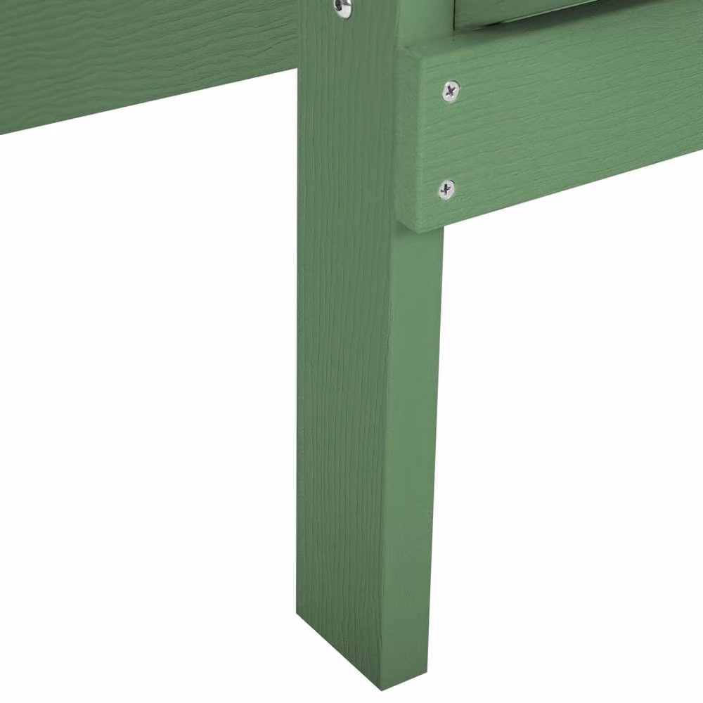 Wyld and Coco Everwood Garden Chair in Matt Green with Armrests – 6